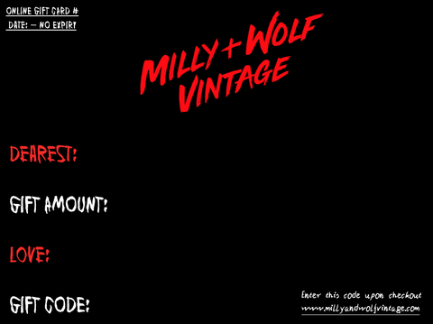 MILLY & WOLF GIFT CARD